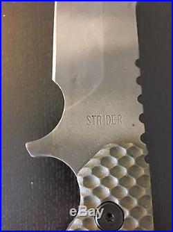 Strider Knives MD Gunner Grip Tiger Stripe Tactical Fixed Blade