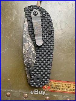 Strider Knives RCC Tanto GG. With Lifters Leather Sheath. Rare Strider Item