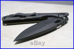 Strider Knives SMF-CC Flame Ti & Green G-10 Handles Black Oxide CPM S30V Blade