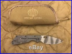 Strider Knives SMF USMC tiger stipe blade with Eagle USA coyote zipper pouch