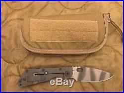 Strider Knives SMF USMC tiger stipe blade with Eagle USA coyote zipper pouch