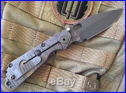 Strider Knives SNG CC S110V 3/4 Grind Flamed/Black Blade Brown G10 Knife