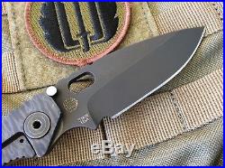 Strider Knives SNG CC S110V 3/4 Grind Flamed/Black Blade Brown G10 Knife