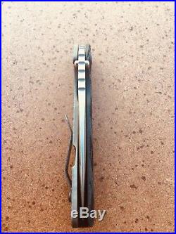 Strider Knives SNG Crosshatch Hybrid Dagger Grind, Flamed Titanium