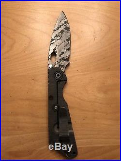 Strider Knives SnG DIGI Black G-10 Manual Folding Knife (3.5 Digi Camo Plain)