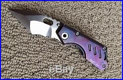 Strider MSC Double Signature Custom Stubby Nightmare Grind Tanto Folding Knife