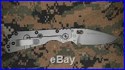 Strider NSN SMF Black Aluminum Military Issue Tactical Knife