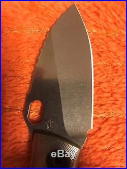 Strider SJ75 Titanium Framelock Knife Hand Ground Stonewashed New