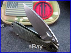 Strider SMF Knife Authentic withGreen G-10, Titanium CPM154 blade, pouch & tool