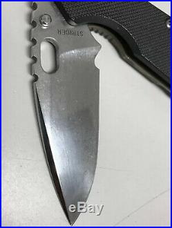 Strider SMF Knife G-10 S30V Stonewashed Blade Titanium Pivot Tool Gray Precision