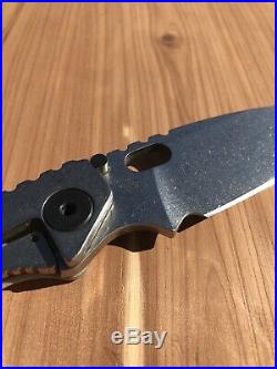 Strider SNG Folding Knife, Clip Point, 154CM Steel, Tritium Screws