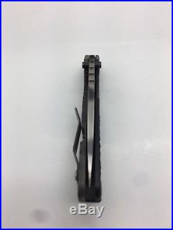 Strider SnG Titanium Frame Lock Folder Black G-10 Tiger Stripe