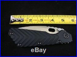 Strider USA SMF Folding Knife Rare Chevron Handle Titanium & CPM 154 Steel MINT