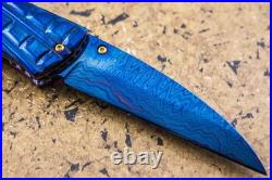 Suchat Jangtanong Custom Folding Knife Color Damascus Black Pearl Carved Spider Suchat Jangtanong Custom Folding Knife Color Damascus Black Pearl Carved Spider