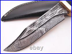 Super Cutlery hand made Damascus Knife, Copper Bolster, Ebony, Vangee wood 1146