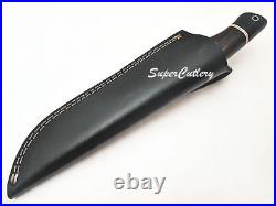 Super Cutlery hand made Damascus Knife, Copper Bolster, Ebony, Vangee wood 1146