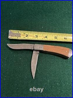 Super RARE NOS Bill Ruple 2 Blade Damascus Folding Folder Trapper Knife