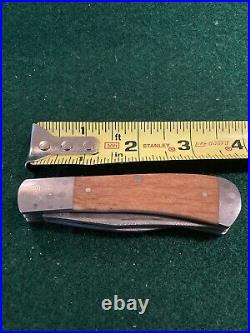 Super RARE NOS Bill Ruple 2 Blade Damascus Folding Folder Trapper Knife