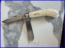 Super Rare Tony Bose Custom Jumbo SaddleHorn Pocket Knife Goat Horn Brand New