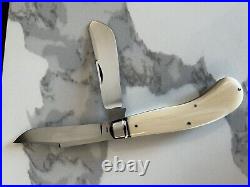 Super Rare Tony Bose Custom Jumbo SaddleHorn Pocket Knife Goat Horn Brand New