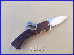 Super Rare Track Knives Custom Luger Folding Knife