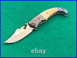 T S Custom Knife Mother Of Pearl / Case None Better Museum Quality Rare 31