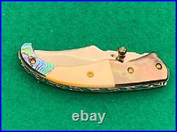 T S Custom Knife Mother Of Pearl / Case None Better Museum Quality Rare 31
