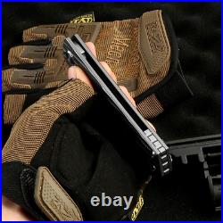 Tanto Knife Folding Pocket Hunting Survival Tactical Camping M390 Steel Titanium