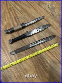 Theater Made Fighting Knife Lot of 3 Trench Knives Military 12 Vtg Fixed Blade Theater Made Fighting Knife Lot of 3 Trench Knives Military 12 Vtg Fixed Blade