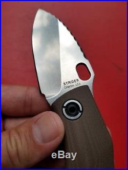 This will be the only price drop Strider Baby Huey SJ-75 Knife With Tan G10