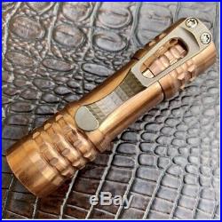 Ti2 Design & CWF Charles Wiggins Pele Custom Torch Flashlight Polished Copper