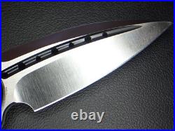 Todd Begg Blue Orange Peel Titanium Carbon Fiber Mini Glimpse Flipper Knife