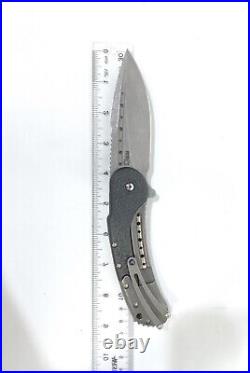 Todd Begg Bodega Carbon Fiber Custom Folding Knife with Scalloped Handle(33898-1)