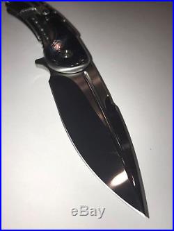 Todd Begg Bodega Timascus Mirror Blade No holes California Custom COA