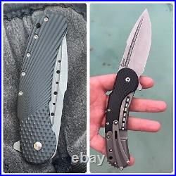 Todd Begg Custom Knives Flipper Pocket Knife Field Grade Bodega Black G10