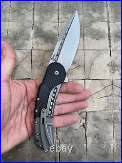 Todd Begg Custom Knives Flipper Pocket Knife Field Grade Bodega Black G10