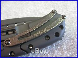 Todd Begg Knives Custom Blackout Bodega Flipper-Carbon Fiber Inlays