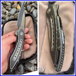 Todd Begg Knives GLIMPSE 5.5 Flipper Knife Upgraded Ceramic IKBS & Bohler N690