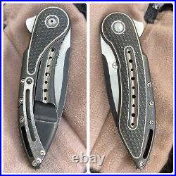 Todd Begg Knives GLIMPSE 5.5 Flipper Knife Upgraded Ceramic IKBS & Bohler N690