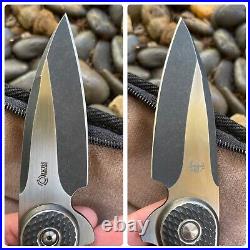 Todd Begg Knives GLIMPSE 5.5 Flipper Knife Upgraded Ceramic IKBS & Bohler N690