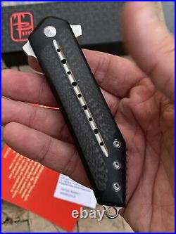 Todd Begg Kwaiken 3/4 Flipper Folder Steelcraft Series Black Ti & Carbon Fiber