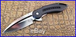 Todd Begg Steelcraft Glimpse 7.0 Flipper KNIFE 3.75 S35VN Satin Blade G10 CF EDC