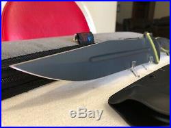 Todd Begg Swine Slayer fixed blade custom knife with sheath folding