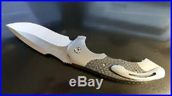 Todd Fischer Sr. Archangel 4 Custom Flipper Knife LSCF Scales MINT