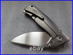 Todd Rexford Epicenter, Hand Satin, Hot Hammered Titanium Accents