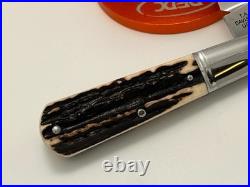 Todd T. A. Davison Stag Handle Barlow Spear Point Blade A2 Steel Knife