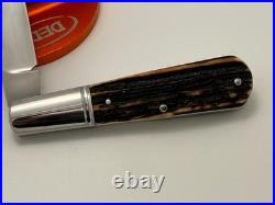 Todd T. A. Davison Stag Handle Barlow Spear Point Blade A2 Steel Knife