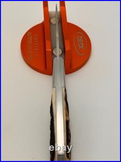 Todd T. A. Davison Stag Handle Barlow Spear Point Blade A2 Steel Knife