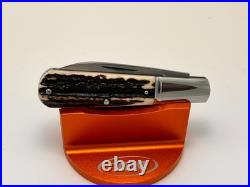 Todd T. A. Davison Stag Handle Barlow Spear Point Blade A2 Steel Knife