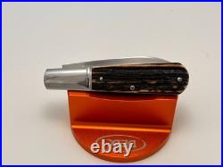 Todd T. A. Davison Stag Handle Barlow Spear Point Blade A2 Steel Knife